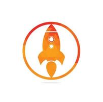 Simple Rocket Logo Vector. Rocket Logo. Minimalist Rocket. vector