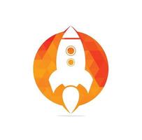 Simple Rocket Logo Vector. Rocket Logo. Minimalist Rocket. vector