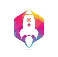 Simple Rocket Logo Vector. Rocket Logo. Minimalist Rocket. vector