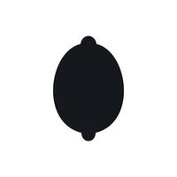 Lemon icon, simple style vector