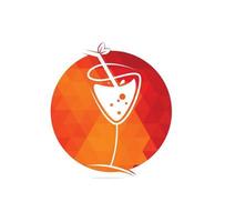 Ilustración de vector de concepto de diseño de logotipo de jugo de naranja