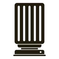 Smart heater icon, simple style vector