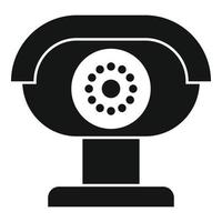 Security camera icon, simple style vector