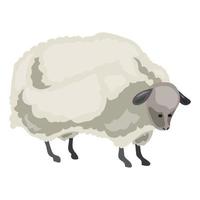 Sheep icon, cartoon style vector