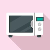 House microwave icon, flat style vector