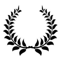 Plant wreath icon, simple style vector