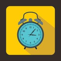 icono de reloj, estilo plano vector