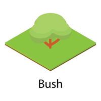 Resting place icon, isometric style vector
