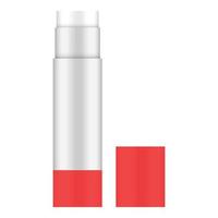 Glue stick icon, realistic style vector