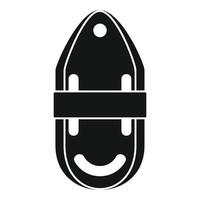 Jim buoy rescue can icon, simple style vector