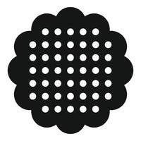 Choco biscuit icon, simple style vector