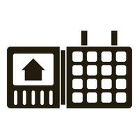 Security home keypad icon, simple style vector