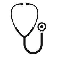 Stethoscope icon, simple style vector