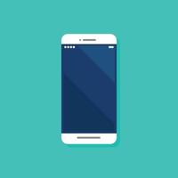 Smartphone flat icon vector