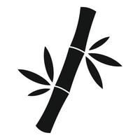 Forest bamboo icon, simple style vector