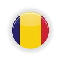Romania icon circle vector