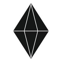 icono de gema radian, estilo simple vector