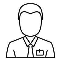 Product manager man icon, outline style vector