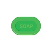 Aloe soap icon, flat style vector