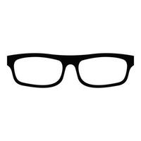 Medical eyeglasses icon, simple style. vector