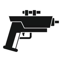 icono de blaster infantil, estilo simple vector