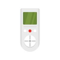 Digital remote control conditioner icon, flat style vector