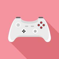 icono de gamepad inalámbrico, estilo plano vector