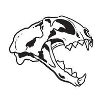Cat Skull Illustration vector
