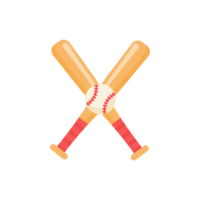 Baseball bats are used to hit baseballs in sporting events. png