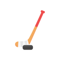 hockey stick and ball Equipment for playing sports on ice. png