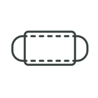 ícone de máscara médica para usar para proteger contra vírus covid-19 conceito de saúde png