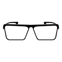 Square lens icon, simple style. vector