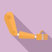 Artificial limbs icon, flat style vector