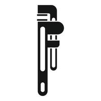 Service wrench icon, simple style vector