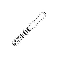 Electronic cigarette icon, outline style vector