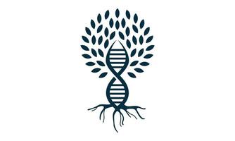 abstract tree and DNA logo vector