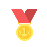 Medals are awarded to the winners of the sporting events. png