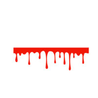 utspillt blod. en röd klibbig vätska som liknade blod som droppade. halloween brott koncept. png