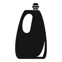 Wash cleaner bottle icon, simple style vector