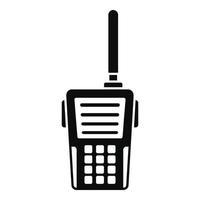 icono de walkie talkie, estilo simple vector