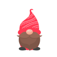 Christmas gnome. A little gnome wearing a red woolen hat. celebrate on christmas png