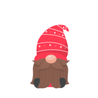 Christmas gnome. A little gnome wearing a red woolen hat. celebrate on christmas png