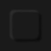 Black Neumorphism soft UI Design for Web design, Application UI and more, Blank button, Vector. vector