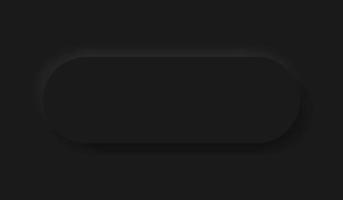 Black Neumorphism soft UI Design for Web design, Application UI and more, Blank button, Vector. vector