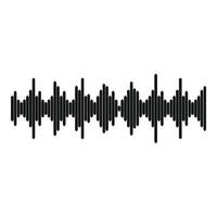 Equalizer element icon, simple black style vector