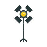 Professional studio light icon, flat style vector
