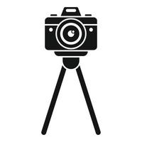 Camera stand icon, simple style vector