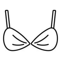 Modern bra icon, outline style vector