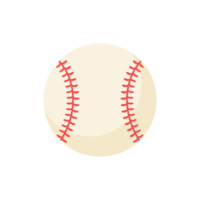 Leather baseball with red stitched seams. Popular softball tournaments. png
