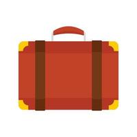 Luggage bag icon, flat style vector